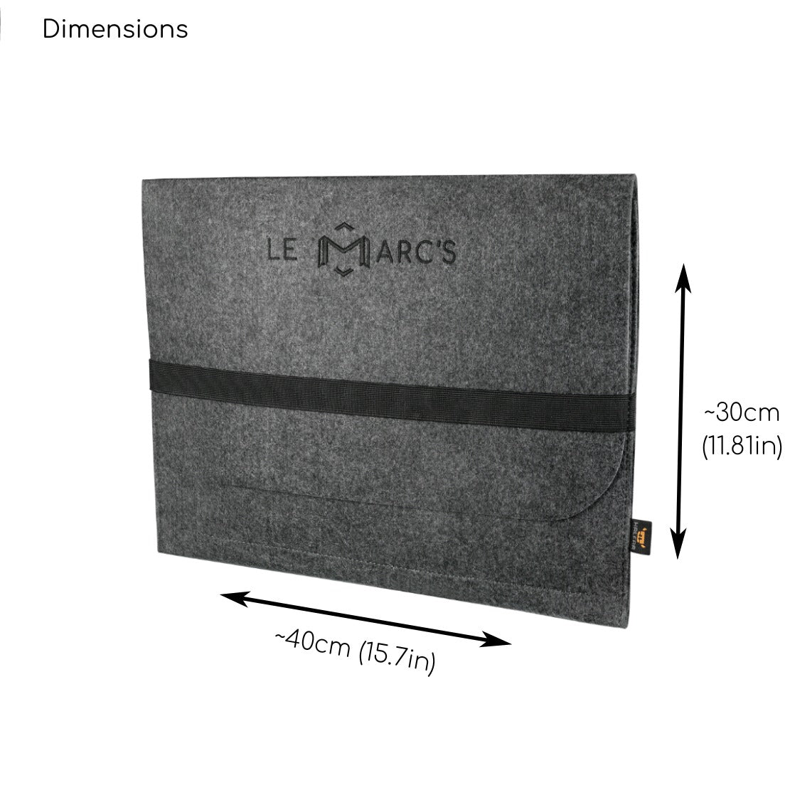 LEMARCS_Foldable_Magnetic_UV_Protection_Cover_Storage_Bag_Dimensions_le-marcs.com